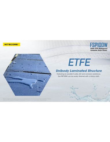 Painel Solar 100W Dobrável e impermeável IPX5 FSP100W | leonleds