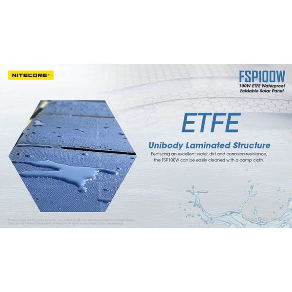 Painel Solar 100W Dobrável e impermeável IPX5 FSP100W | leonleds