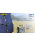 Base de carga Panel Solar 100W Plegable y resistente al agua IPX5 FSP100W | LeonLeds