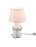 Lampe de table blanche en forme de Singe série Abu R50851001 Trio Lighting | leonleds