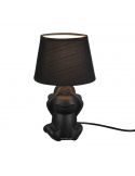 Lámpara de Sobremesa Negra con forma de Mono Abu R50851002 Trio Lighting | LeonLeds