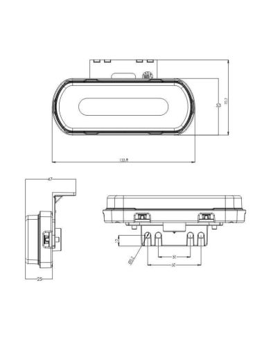 Farolim  LED com emblema, ilumina o...