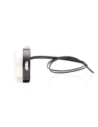 Luz piloto LED branca com emblema, ilumina o contorno do veículo no solo 12V-24V Was | leonleds