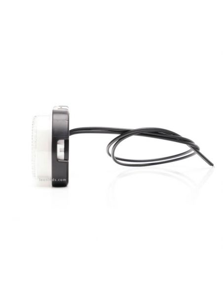 Luz piloto LED branca com emblema, ilumina o contorno do veículo no solo 12V-24V Was | leonleds