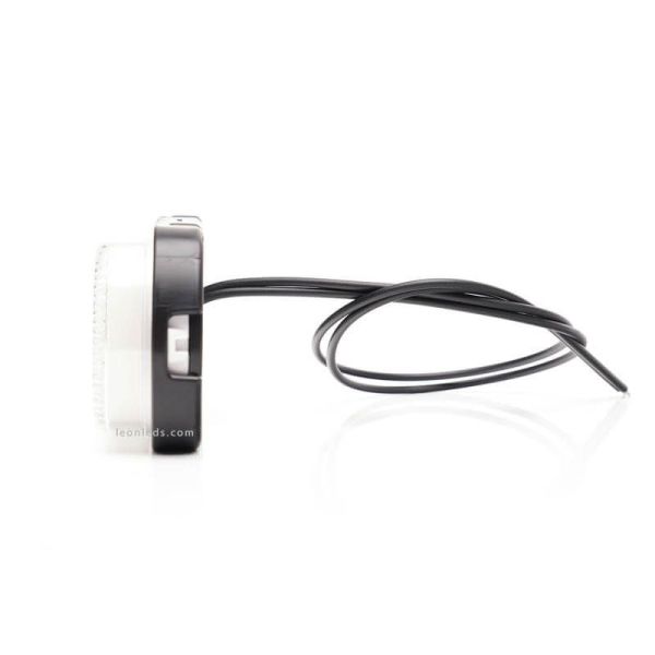 Luz piloto LED branca com emblema, ilumina o contorno do veículo no solo 12V-24V Was | leonleds