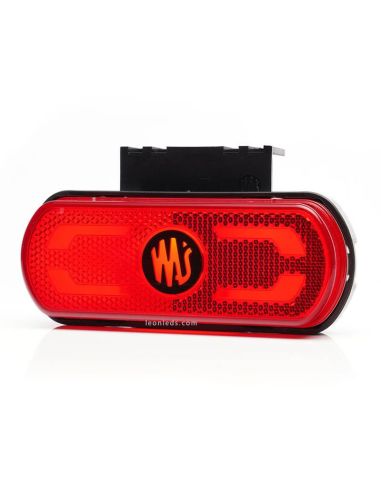 Luz LED vermelha com emblema, ilumina o contorno do veículo no terreno 12V-24V Was | leonleds