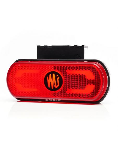 Luz LED vermelha com emblema, ilumina o contorno do veículo no terreno 12V-24V Was | leonleds