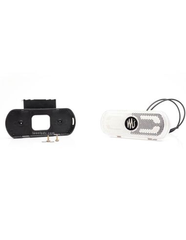 Voyant LED blanc avec emblème, éclaire le contour du véhicule au sol 12V-24V Was | leonleds