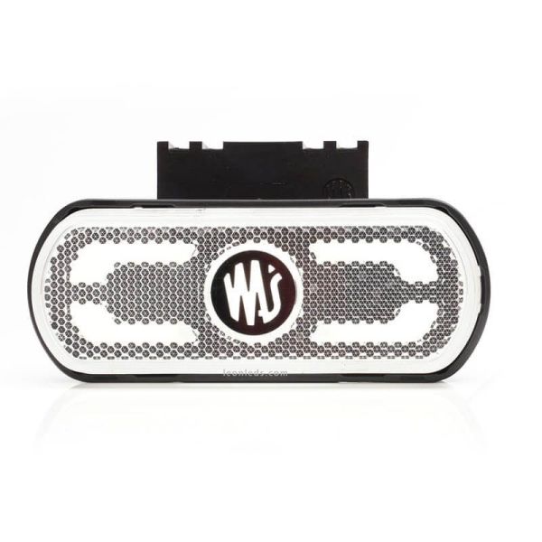 Luz piloto LED branca com emblema, ilumina o contorno do veículo no solo 12V-24V Was | leonleds