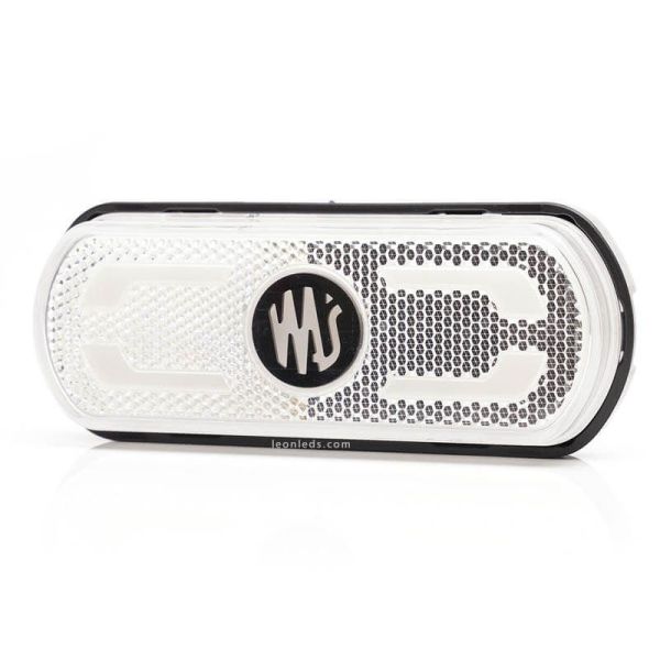 Luz piloto LED branca com emblema, ilumina o contorno do veículo no solo 12V-24V Was | leonleds