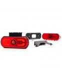 Feu LED rouge avec emblème, éclaire le contour du véhicule au sol 12V-24V W240 Was | leonleds