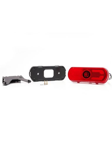Luz LED vermelha com emblema, ilumina o contorno do veículo no solo 12V-24V W240 Was 1599 | leonleds