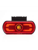 Luz LED vermelha com emblema, ilumina o contorno do veículo no terreno 12V-24V W240 Was | leonleds