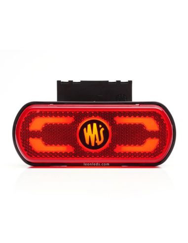 Feu LED rouge avec emblème, éclaire le contour du véhicule au sol 12V-24V W240 Was | leonleds