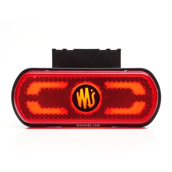 Piloto LED roja con emblema, ilumina el contorno del vehículo en el suelo 12V-24V W240 Was | LeonLeds