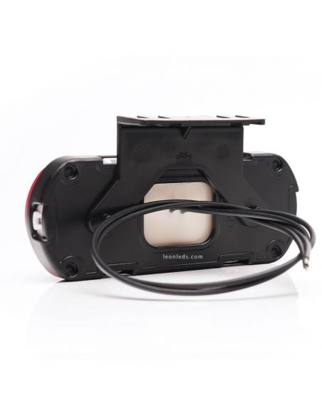 Luz traseira LED branca com emblema, ilumina o contorno do veículo no solo 12V-24V Was | leonleds