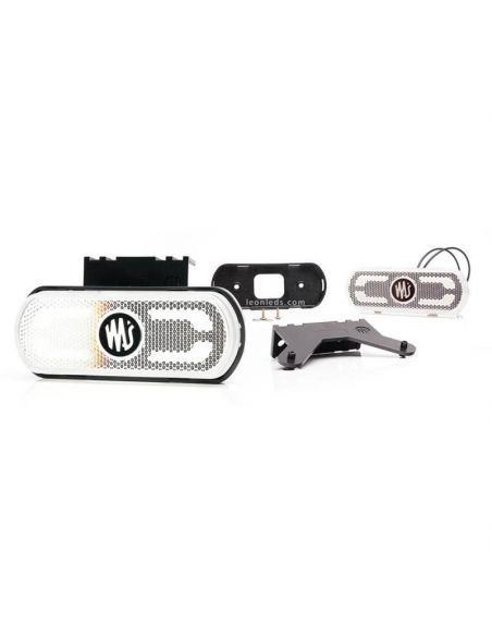 Piloto LED luz blanca con emblema, ilumina el contorno del vehículo en el suelo 12V-24V Was | LeonLeds