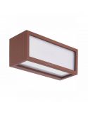 Applique murale d'extérieur rectangulaire Utah 7052 Oxide | leonleds