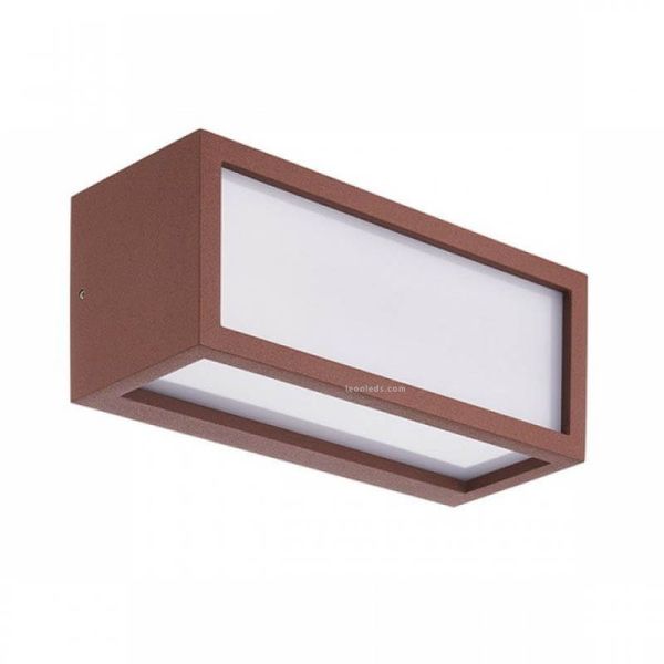 Arandela retangular para exterior Utah 7052 Oxide | leonleds