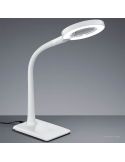 Flexo LED blanco con lupa 3X 4 Niveles de potencia Lupo Trio Lighting | LeonLeds