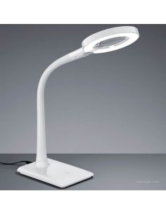 Col de cygne LED blanc avec loupe 3X 4 niveaux de puissance Lupo Trio Lighting | leonleds 2