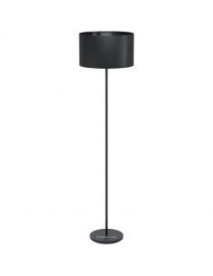 Lámpara de pie negra Maserlo 1 Eglo | LeonLeds