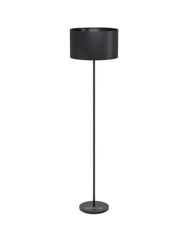 Lámpara de pie negra Maserlo 1 Eglo | LeonLeds