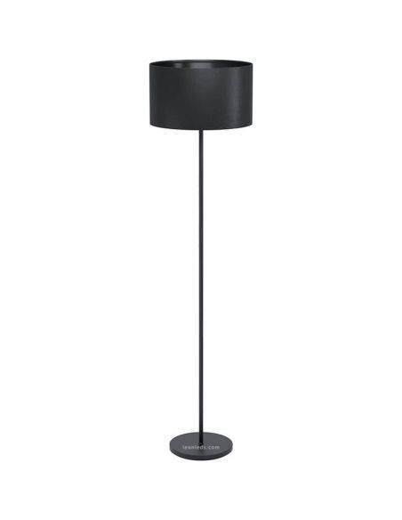 Lámpara de pie negra Maserlo 1 Eglo | LeonLeds