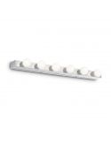Applique type hollywood Privé' AP6 6xE14 Chrome | leonleds