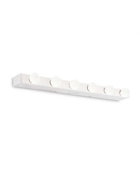 Aplique tipo hollywood blanco Prive' AP6 6xE14 | LeonLeds