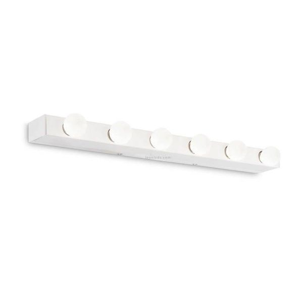 Aplique tipo hollywood blanco Prive' AP6 6xE14 | LeonLeds