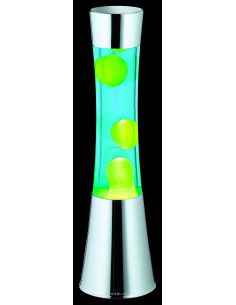 Lámpara de lava verde y cromada R55166132 Trio | LeonLeds 2