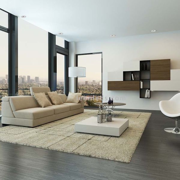 Aro empotrable moderno Antea blanco ambiente