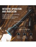 Linterna LED táctica Javelot Turbo de 1300 lúmenes interruptor
