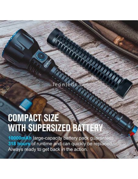 Lanterna Javelot Turbo Tactical LED 1300 Lumens Bateria