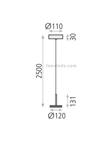 Candeeiro suspenso de LED Corvus com...