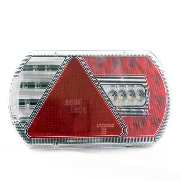 Piloto Trasero LED con Triángulo 12/24V Lucidity 26044 para Maquinaria Agrícola Homologado 12-24V | LeonLeds