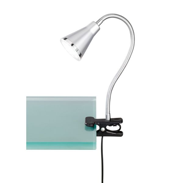 Luminária de mesa LED com clipe 3,8W - Cinza -