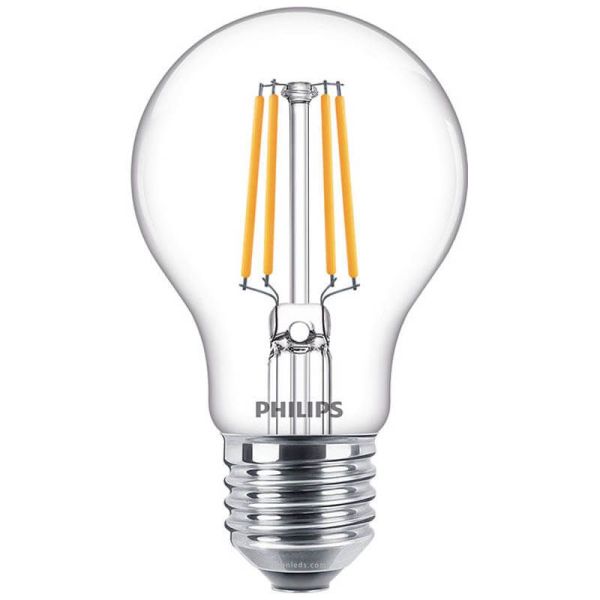 Bombilla LED de filamento A60 Equivalente a 40W - 4.3W Classic Luz Cálida 2700K Philips | LeonLeds