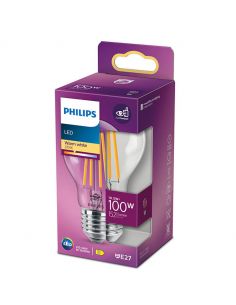 Ampoule DEL équivalente à 100 W - Filament 10,5 W 3000 K Philips 8718699762070 | leonleds