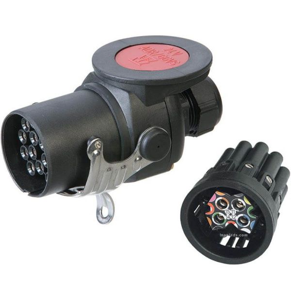Tomada de policarbonato 24V 15P ADR GGVS A10061 | leonleds