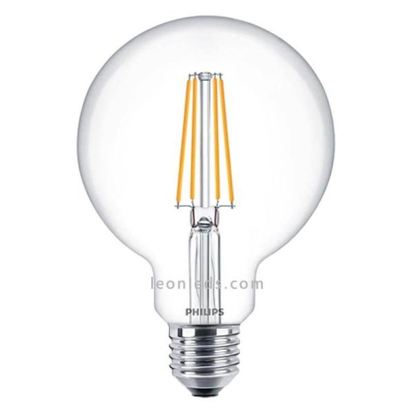 Ampoule à filament DEL G120 globe à intensité variable 5,9 W - 60 W | Éclairage LeonLeds