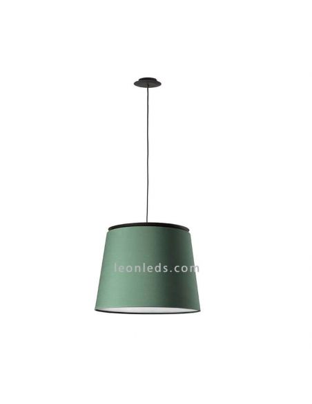 Lámpara colgante textil Savoy verde