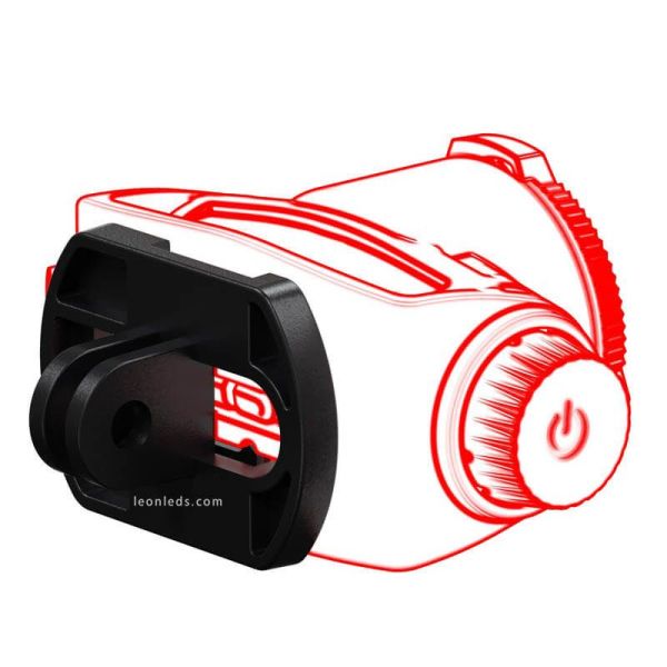 Support pour Lampe Frontale LED avec zoom et batterie rechargeable H7R Signature 1200Lm IP67 502197 LedLenser | leonleds