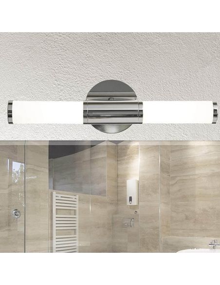 Aplique espejo de baño Palmera 2XE14 87219 Eglo | LeonLeds