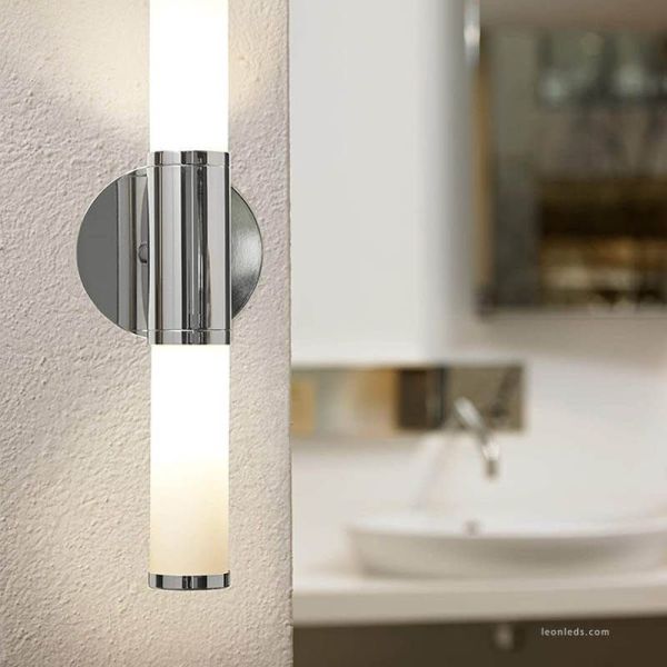 Aplique espejo de baño Palmera 2XE14 87219 Eglo | LeonLeds