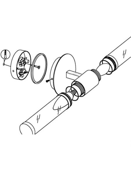 Installation de l'applique miroir de salle de bain Palmera 2XE14 87219 Eglo | leonleds
