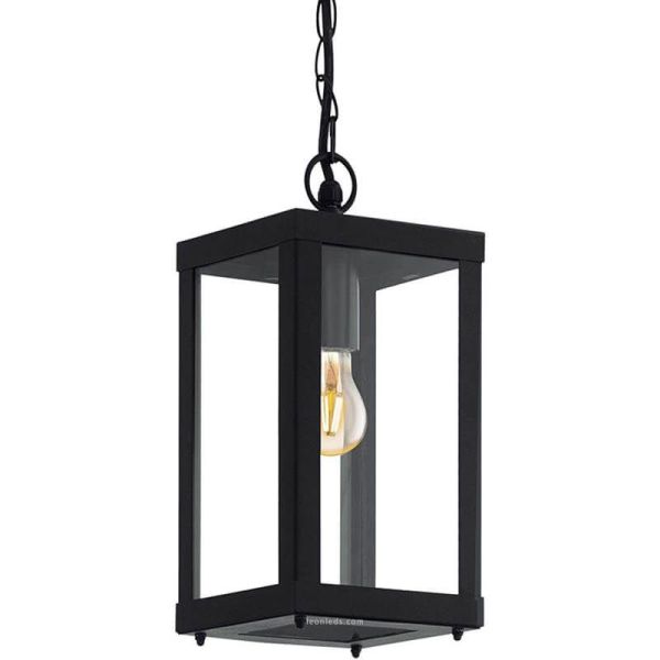 Lampe de plafond d'extérieur Noir...