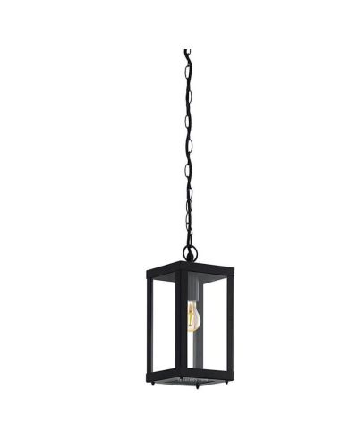 Lámpara de techo exterior Negra Alamonte 1 94788 Eglo | LeonLeds