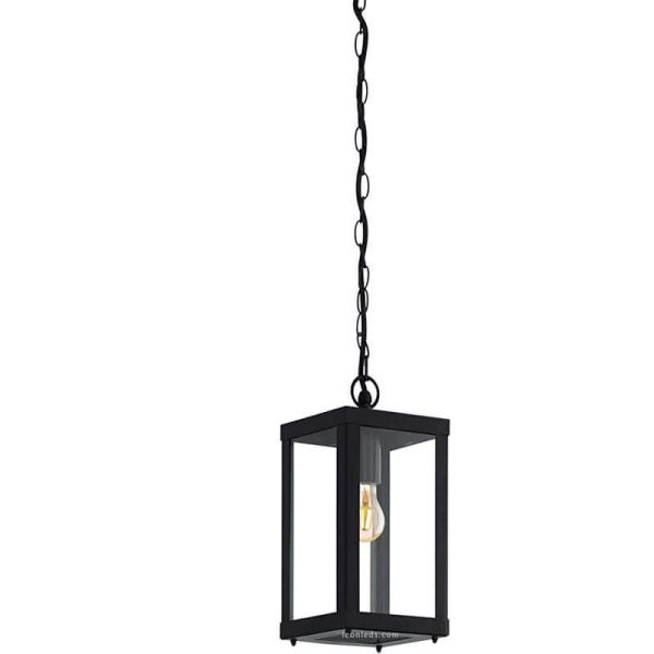 Lámpara de techo exterior Negra Alamonte 1 94788 Eglo | LeonLeds